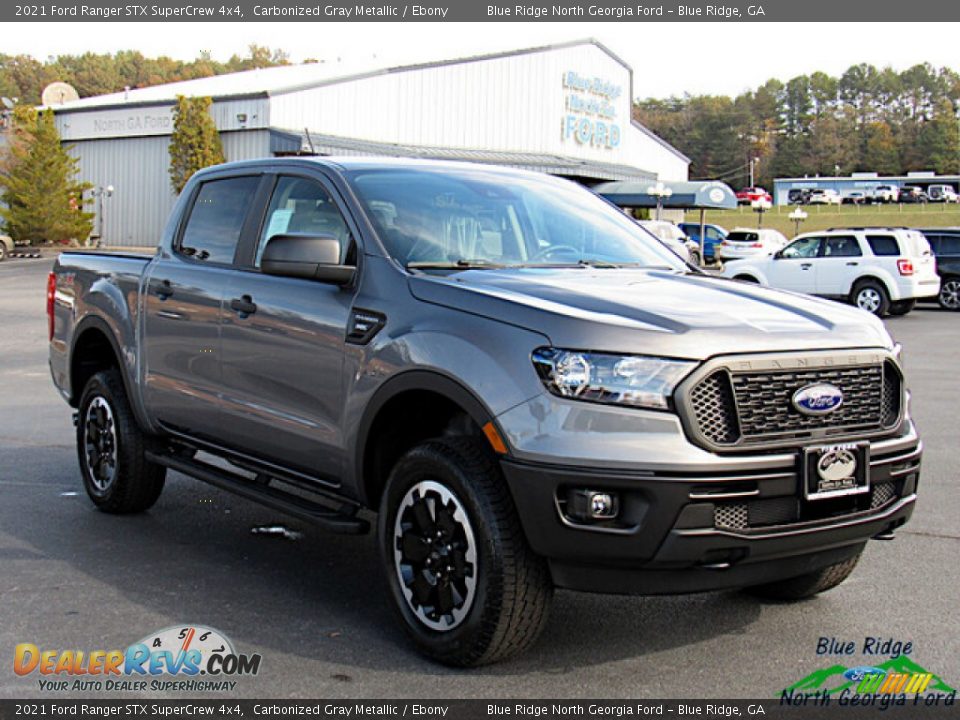 2021 Ford Ranger STX SuperCrew 4x4 Carbonized Gray Metallic / Ebony Photo #7