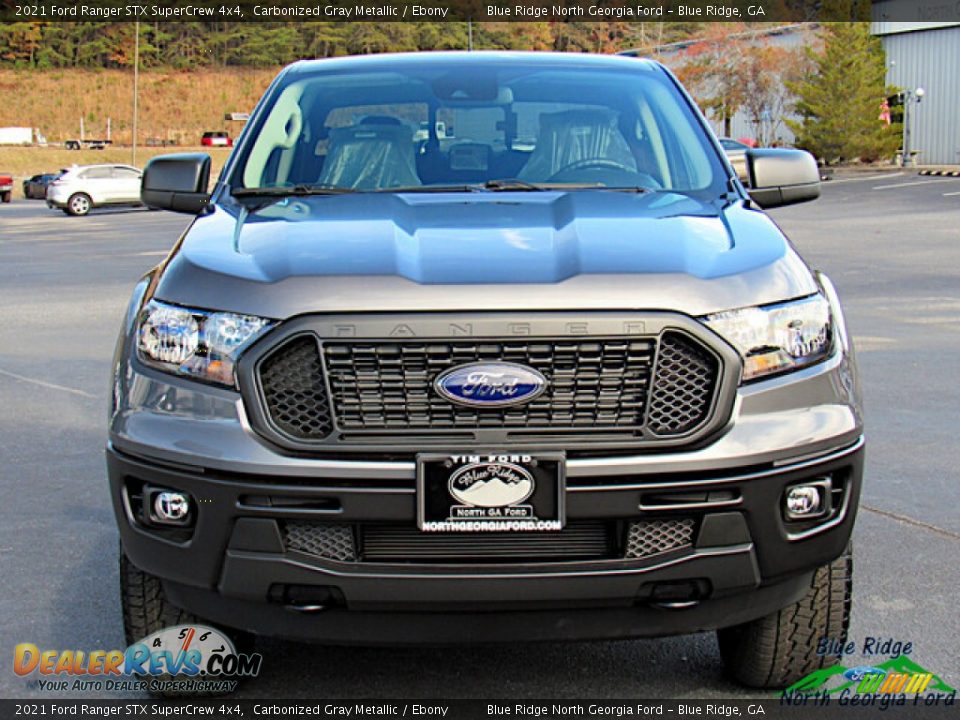 2021 Ford Ranger STX SuperCrew 4x4 Carbonized Gray Metallic / Ebony Photo #8