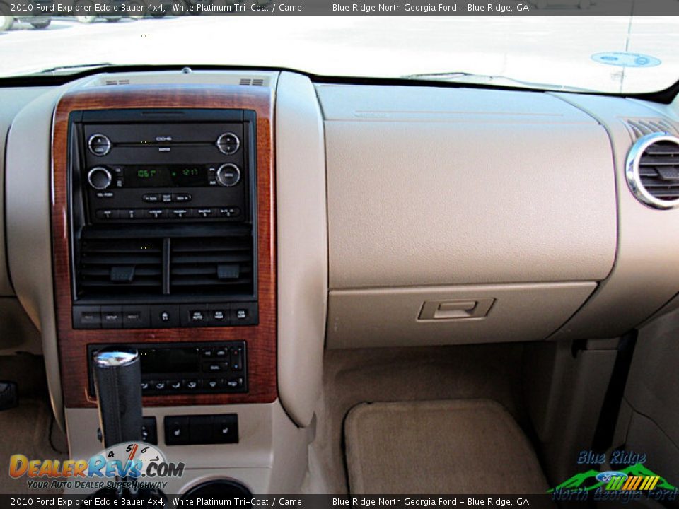 2010 Ford Explorer Eddie Bauer 4x4 White Platinum Tri-Coat / Camel Photo #17