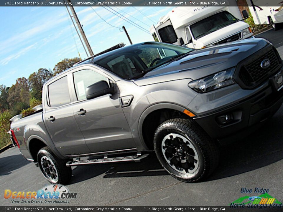 2021 Ford Ranger STX SuperCrew 4x4 Carbonized Gray Metallic / Ebony Photo #27