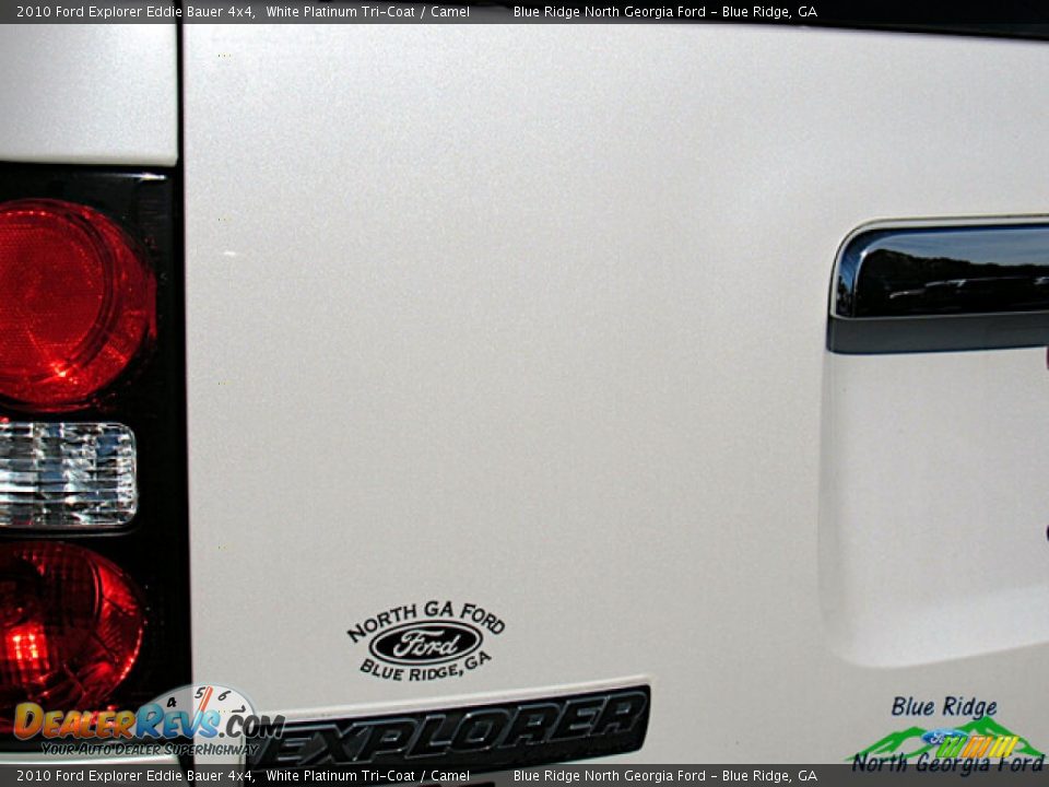 2010 Ford Explorer Eddie Bauer 4x4 White Platinum Tri-Coat / Camel Photo #30