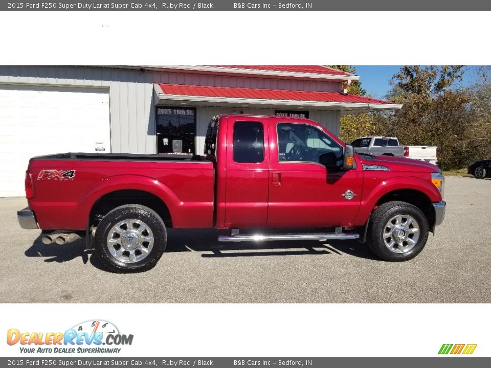 2015 Ford F250 Super Duty Lariat Super Cab 4x4 Ruby Red / Black Photo #2