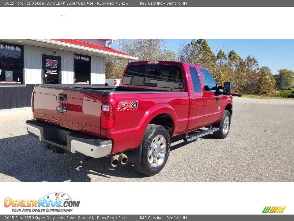 2015 Ford F250 Super Duty Lariat Super Cab 4x4 Ruby Red / Black Photo #3