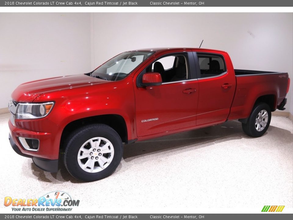 2018 Chevrolet Colorado LT Crew Cab 4x4 Cajun Red Tintcoat / Jet Black Photo #3