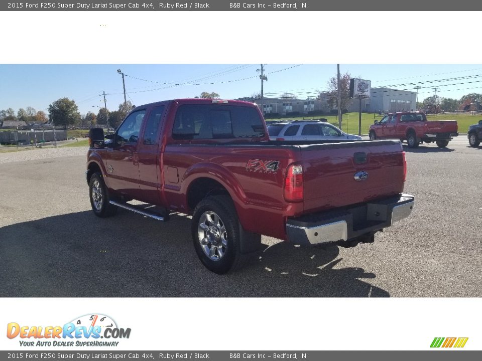 2015 Ford F250 Super Duty Lariat Super Cab 4x4 Ruby Red / Black Photo #5