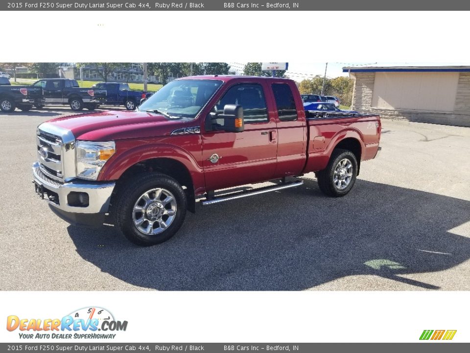 2015 Ford F250 Super Duty Lariat Super Cab 4x4 Ruby Red / Black Photo #6