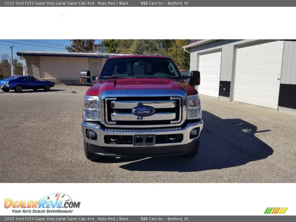 2015 Ford F250 Super Duty Lariat Super Cab 4x4 Ruby Red / Black Photo #7