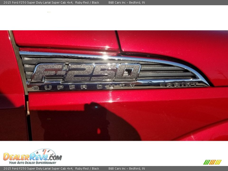 2015 Ford F250 Super Duty Lariat Super Cab 4x4 Ruby Red / Black Photo #8