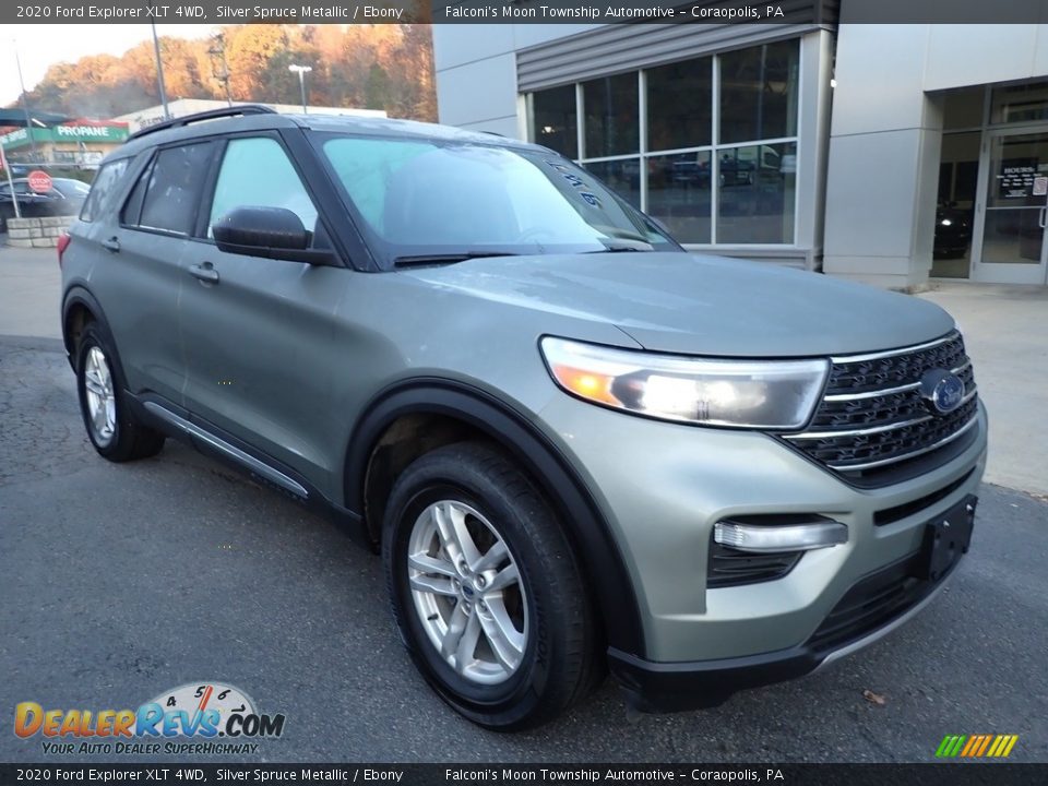 2020 Ford Explorer XLT 4WD Silver Spruce Metallic / Ebony Photo #9