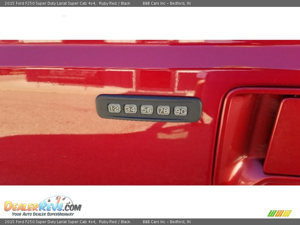2015 Ford F250 Super Duty Lariat Super Cab 4x4 Ruby Red / Black Photo #12