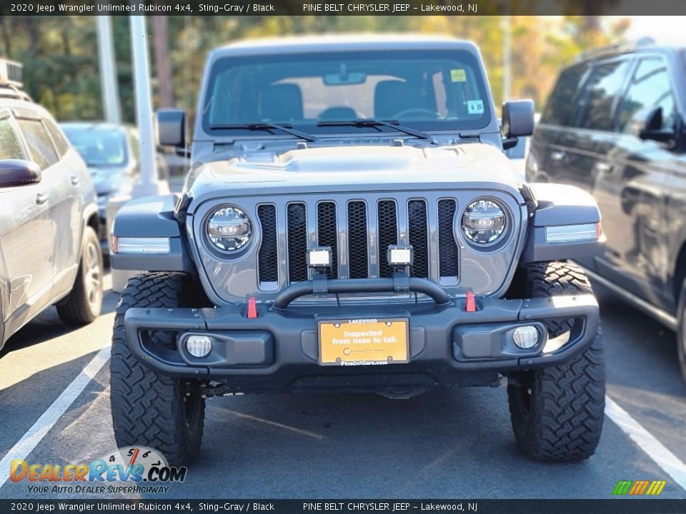 2020 Jeep Wrangler Unlimited Rubicon 4x4 Sting-Gray / Black Photo #2