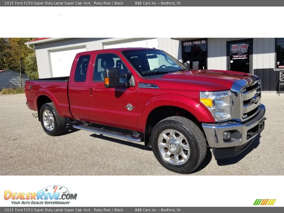 2015 Ford F250 Super Duty Lariat Super Cab 4x4 Ruby Red / Black Photo #26