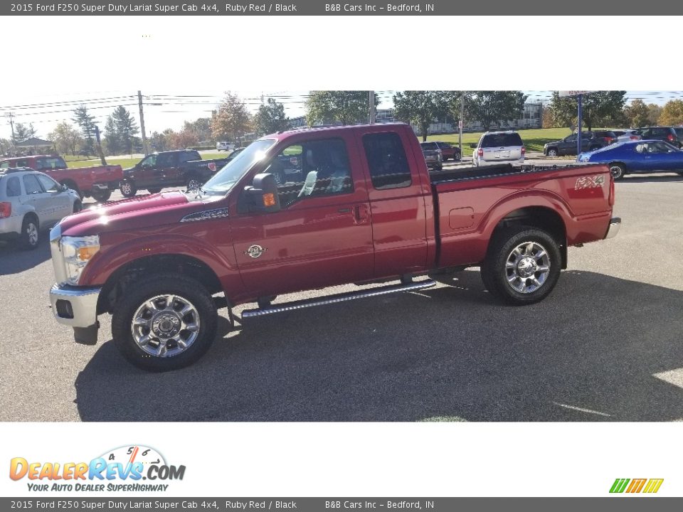 2015 Ford F250 Super Duty Lariat Super Cab 4x4 Ruby Red / Black Photo #28