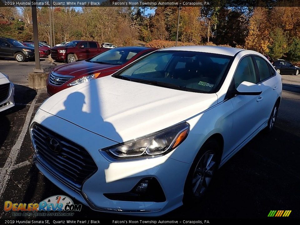 2019 Hyundai Sonata SE Quartz White Pearl / Black Photo #1