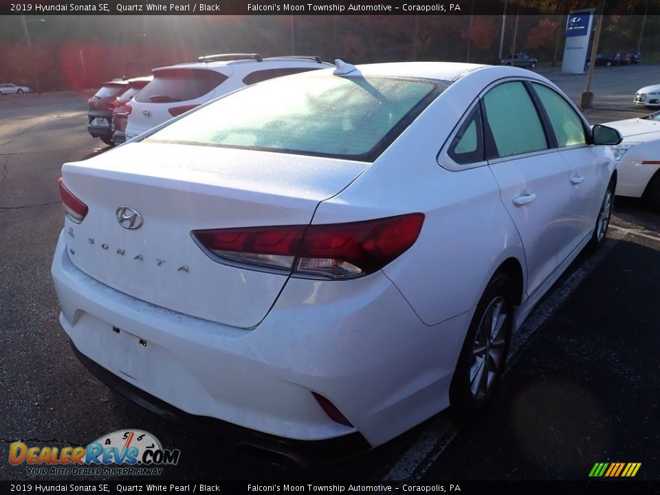 2019 Hyundai Sonata SE Quartz White Pearl / Black Photo #4