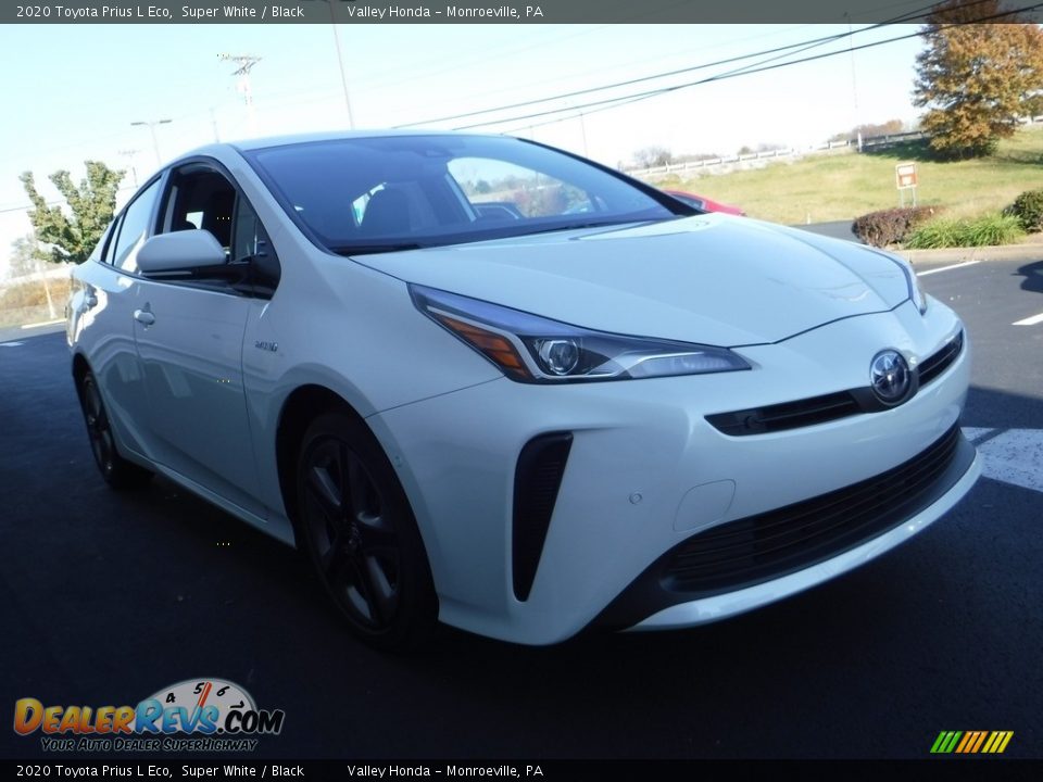 2020 Toyota Prius L Eco Super White / Black Photo #6