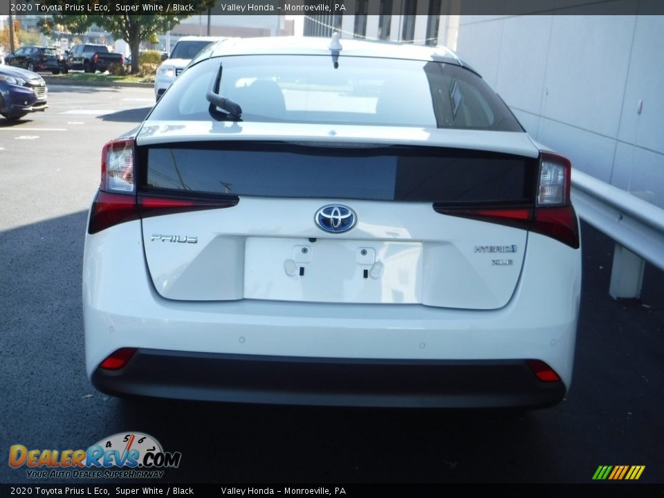 2020 Toyota Prius L Eco Super White / Black Photo #8