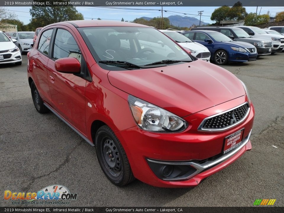 2019 Mitsubishi Mirage ES Infrared Metallic / Black Photo #1