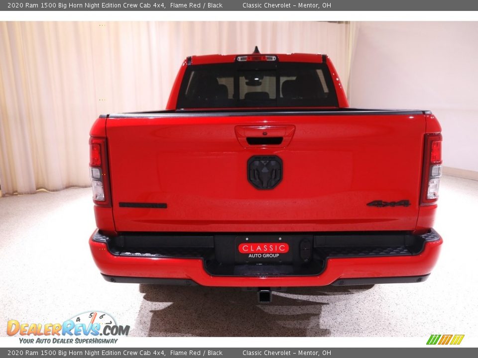 2020 Ram 1500 Big Horn Night Edition Crew Cab 4x4 Flame Red / Black Photo #20