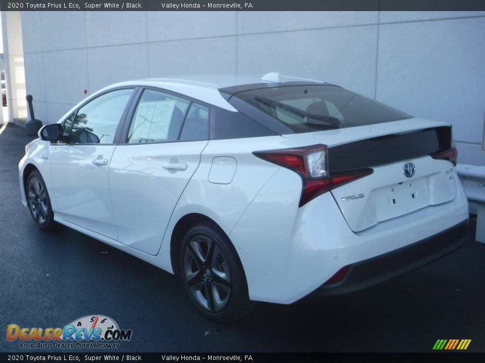 2020 Toyota Prius L Eco Super White / Black Photo #10