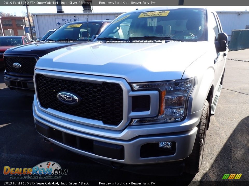 2019 Ford F150 STX SuperCab 4x4 Ingot Silver / Black Photo #3