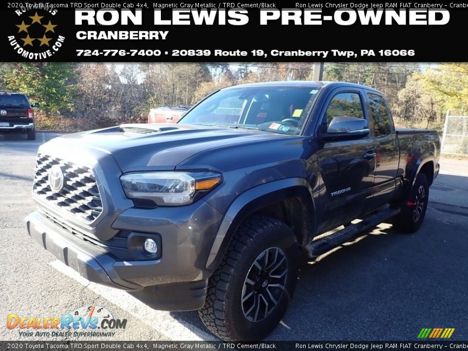 2020 Toyota Tacoma TRD Sport Double Cab 4x4 Magnetic Gray Metallic / TRD Cement/Black Photo #1