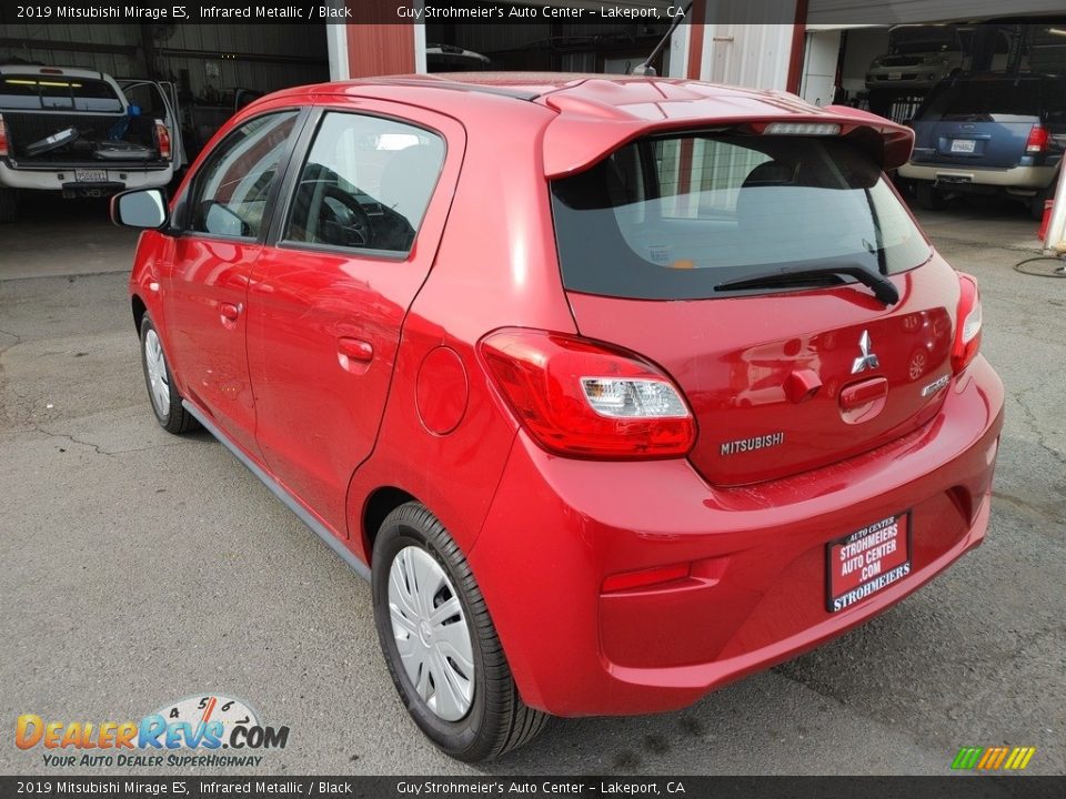 2019 Mitsubishi Mirage ES Infrared Metallic / Black Photo #10