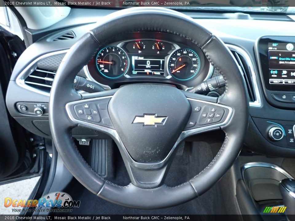 2018 Chevrolet Malibu LT Mosaic Black Metallic / Jet Black Photo #21