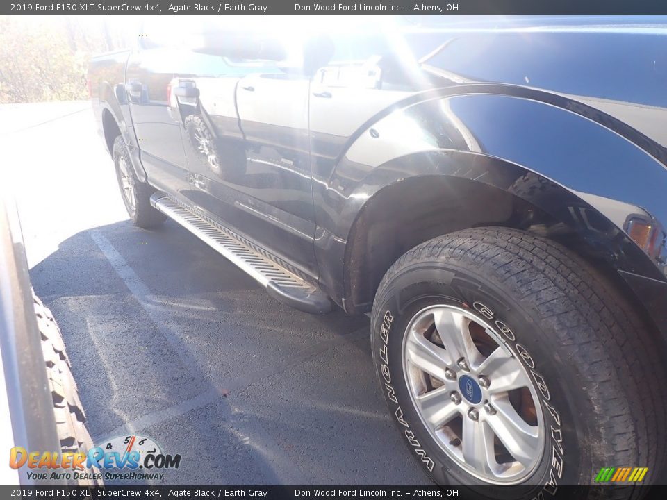 2019 Ford F150 XLT SuperCrew 4x4 Agate Black / Earth Gray Photo #3