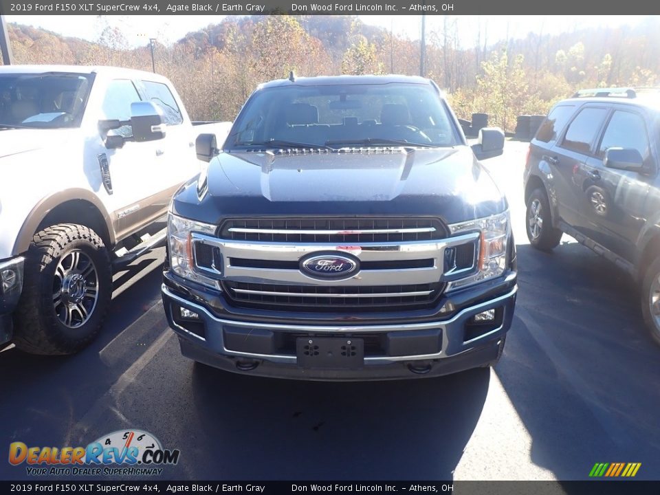 2019 Ford F150 XLT SuperCrew 4x4 Agate Black / Earth Gray Photo #4