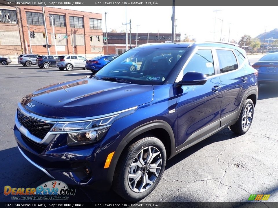 2022 Kia Seltos EX AWD Neptune Blue / Black Photo #7