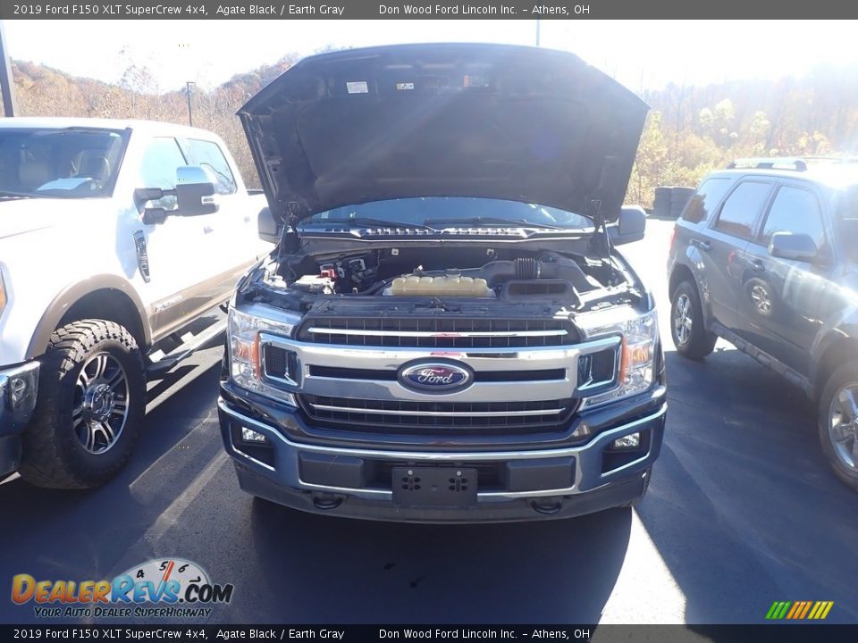 2019 Ford F150 XLT SuperCrew 4x4 Agate Black / Earth Gray Photo #5