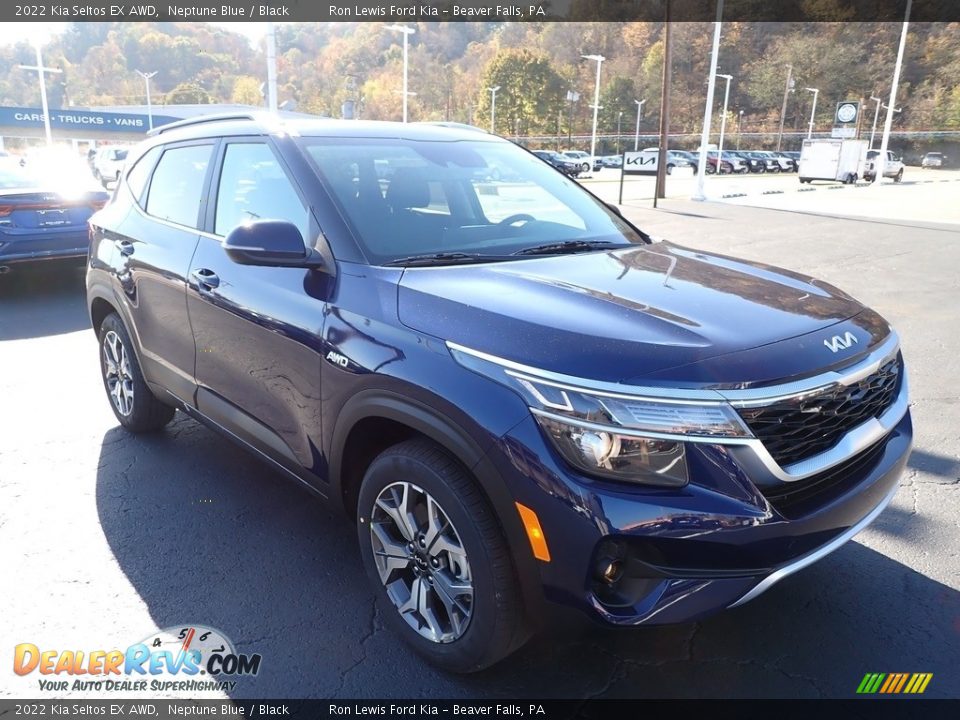 2022 Kia Seltos EX AWD Neptune Blue / Black Photo #8
