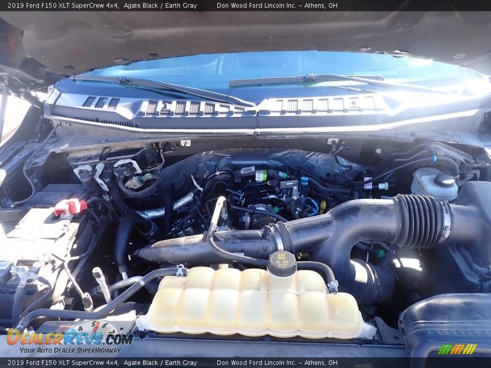 2019 Ford F150 XLT SuperCrew 4x4 Agate Black / Earth Gray Photo #6