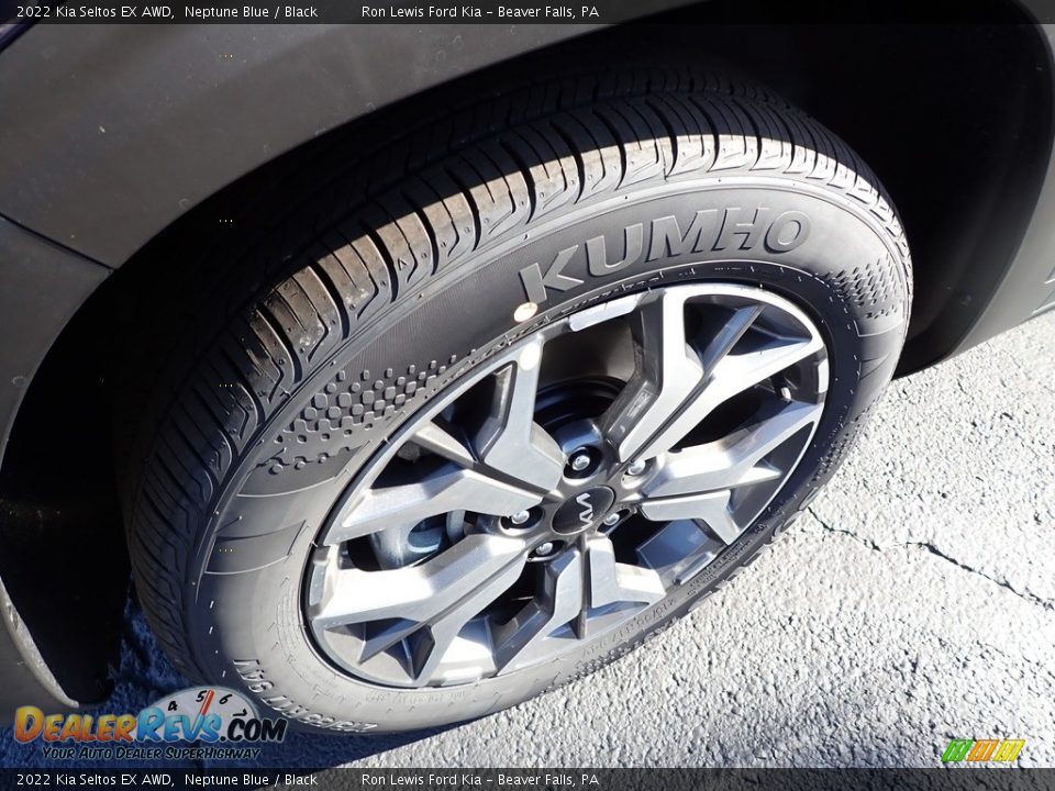 2022 Kia Seltos EX AWD Neptune Blue / Black Photo #9