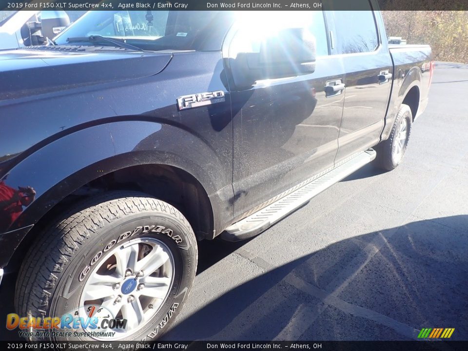 2019 Ford F150 XLT SuperCrew 4x4 Agate Black / Earth Gray Photo #8