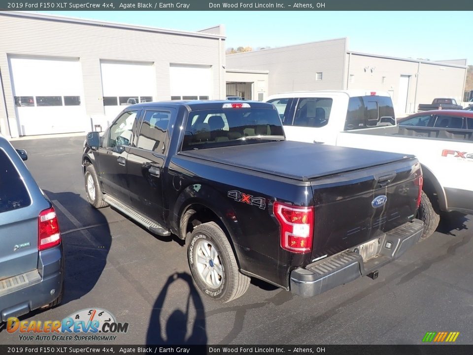2019 Ford F150 XLT SuperCrew 4x4 Agate Black / Earth Gray Photo #9
