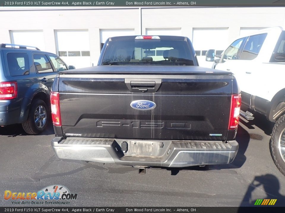 2019 Ford F150 XLT SuperCrew 4x4 Agate Black / Earth Gray Photo #10