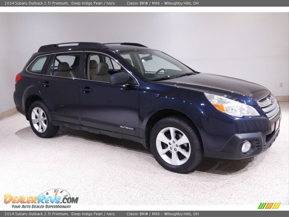 2014 Subaru Outback 2.5i Premium Deep Indigo Pearl / Ivory Photo #1