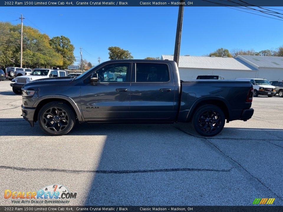 2022 Ram 1500 Limited Crew Cab 4x4 Granite Crystal Metallic / Black Photo #8