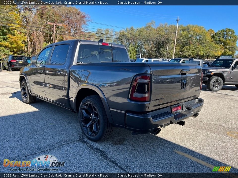 2022 Ram 1500 Limited Crew Cab 4x4 Granite Crystal Metallic / Black Photo #9