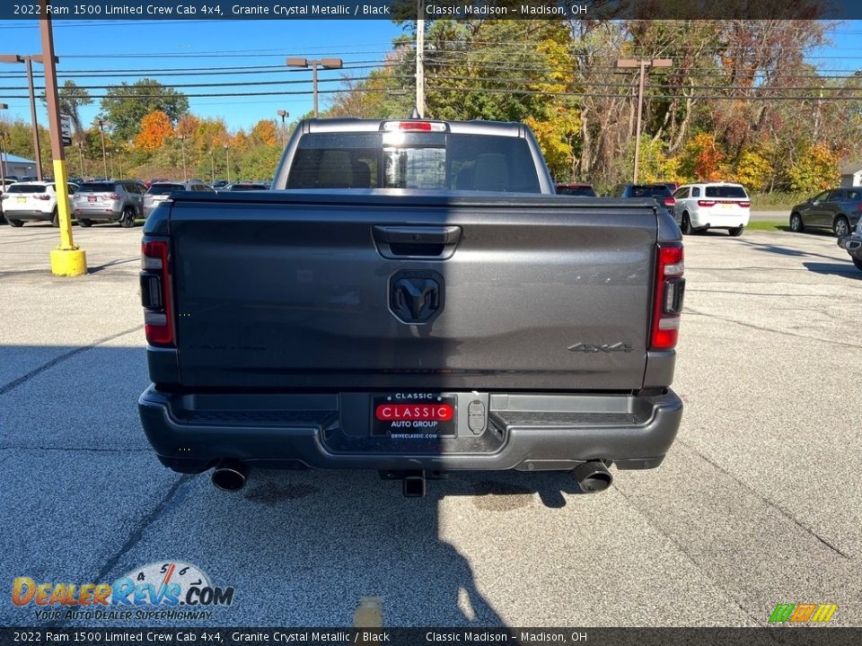 2022 Ram 1500 Limited Crew Cab 4x4 Granite Crystal Metallic / Black Photo #10