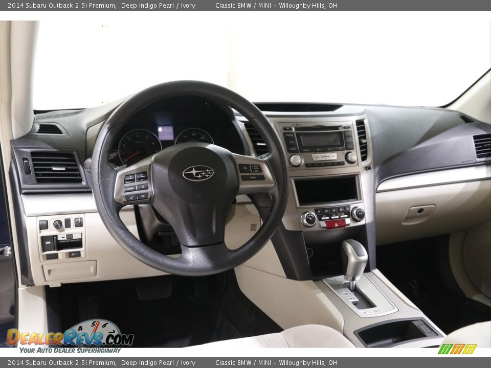 2014 Subaru Outback 2.5i Premium Deep Indigo Pearl / Ivory Photo #6