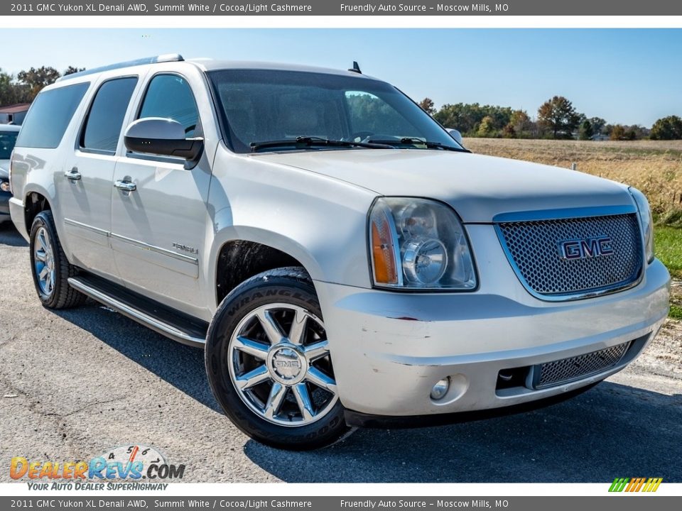 2011 GMC Yukon XL Denali AWD Summit White / Cocoa/Light Cashmere Photo #1