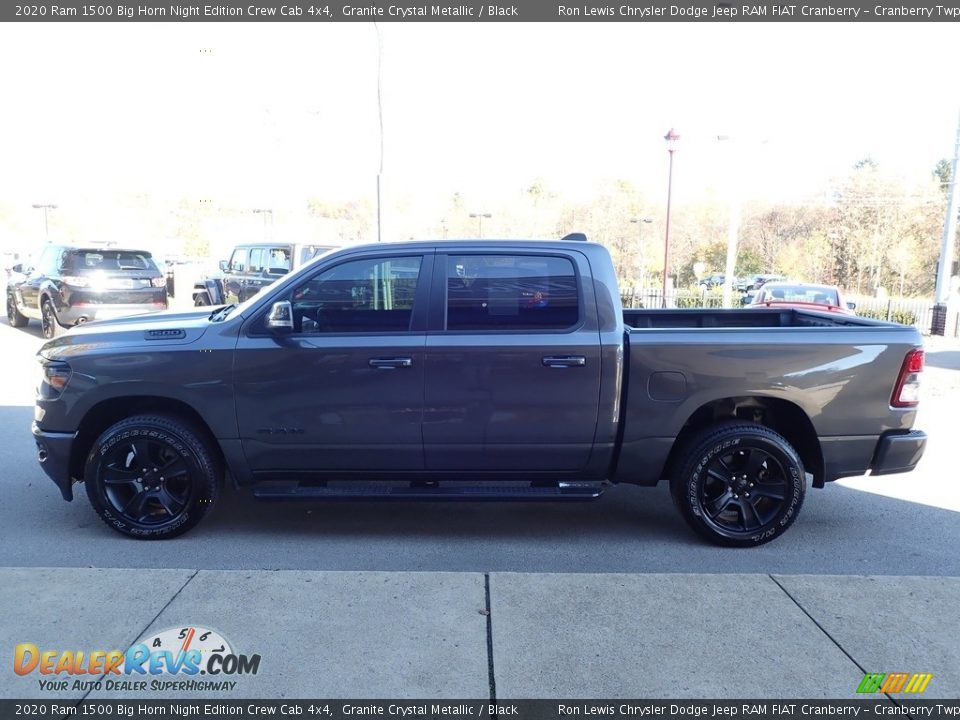 2020 Ram 1500 Big Horn Night Edition Crew Cab 4x4 Granite Crystal Metallic / Black Photo #5