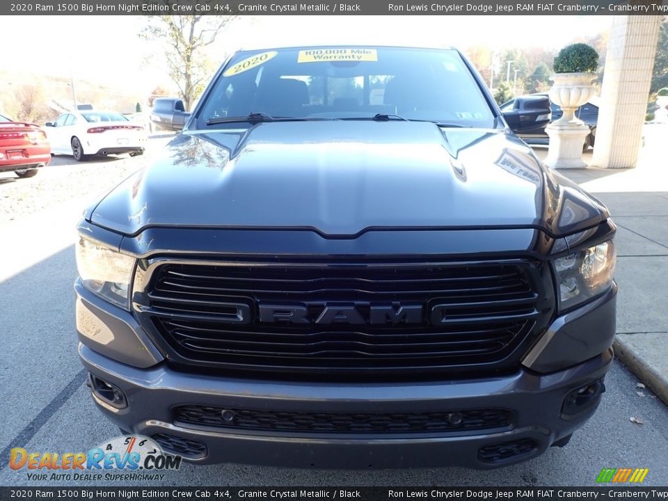 2020 Ram 1500 Big Horn Night Edition Crew Cab 4x4 Granite Crystal Metallic / Black Photo #7