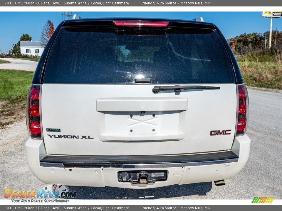 2011 GMC Yukon XL Denali AWD Summit White / Cocoa/Light Cashmere Photo #5