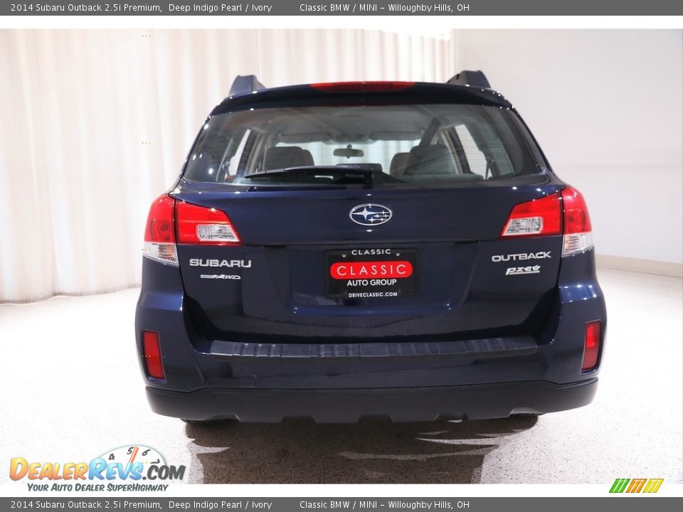 2014 Subaru Outback 2.5i Premium Deep Indigo Pearl / Ivory Photo #15