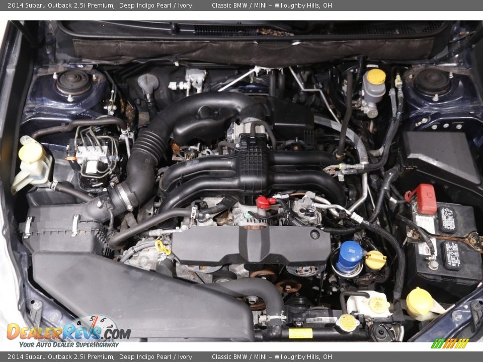 2014 Subaru Outback 2.5i Premium Deep Indigo Pearl / Ivory Photo #16