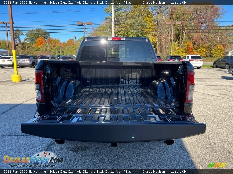 2022 Ram 1500 Big Horn Night Edition Crew Cab 4x4 Diamond Black Crystal Pearl / Black Photo #11